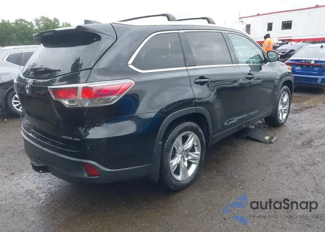 2016 Toyota Highlander Limited Platinum V6 from USA, damaged, VIN 5TDDKRFH4GS237563